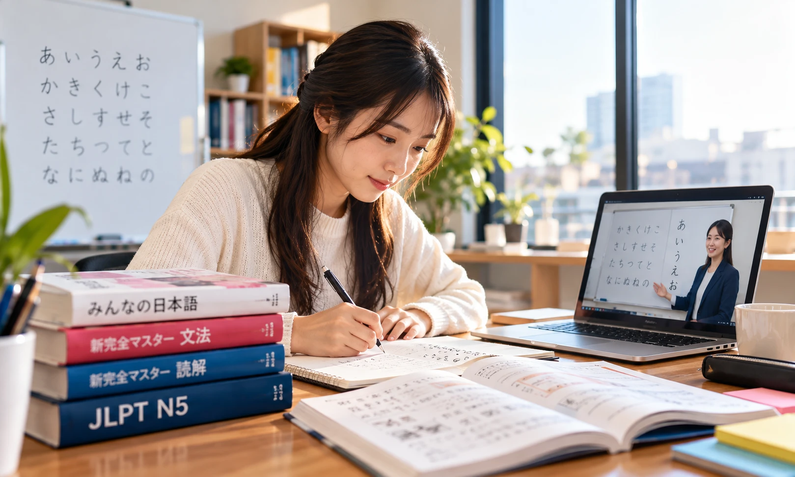 ภาษาญี่ปุ่นพื้นฐานและเตรียมสอบ JLPT N5–N2